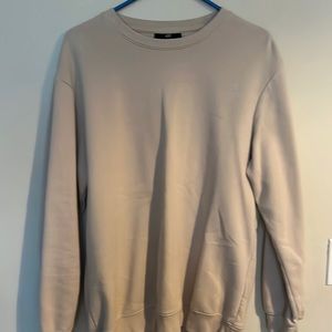 H&M blank cream crewneck
